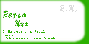 rezso max business card